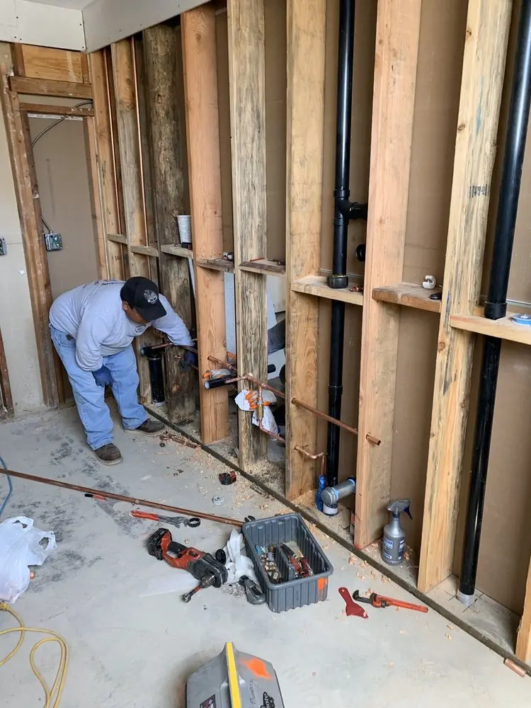 Commercial rough-in plumbing for Gas Line Repair in Las Vegas